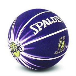 Spalding Мяч баскетбольный LA Lakers 2007 Rubbe № 7 - фото 109741