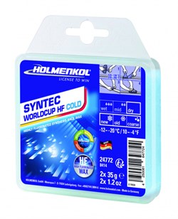 Holmenkol Синтетическая гоночная мазь с высоким содержанием фтора Syntec WorldCup HF COLD 2 x 35г - фото 112297