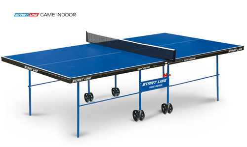 Start line Стол теннисный GAME INDOOR с сеткой blue 46435 - фото 126385