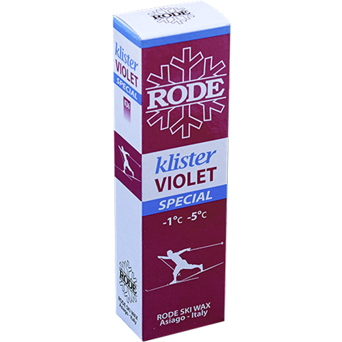 Rode Мазь держания безфтористая (клистер) Klister Special -1/-5 °C violet 60г 6061 - фото 127035