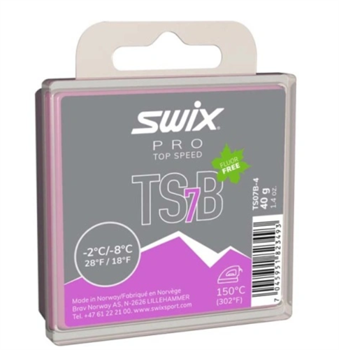 Swix Парафин TS7 Black -2/-8 °C 40 г 64242 - фото 131118
