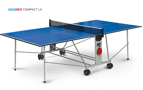 Start line Стол теннисный COMPACT LX NEW с сеткой синий 62991 - фото 133291