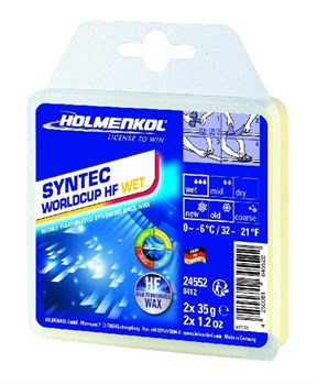 Holmenkol Синтетическая гоночная мазь с высоким содержанием фтора Syntec WorldCup HF WET 2 x 35г - фото 22047