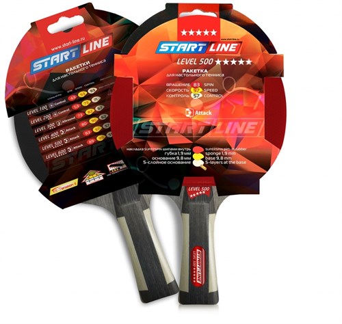 Start line Ракетка для н/тенниса Level 500 New (анатомическая) 30843 - фото 76679