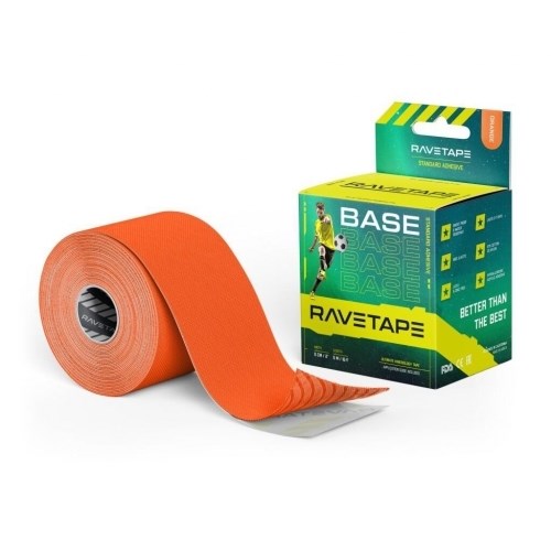 Кинезиотейп RaveTape Base 5см х 5м, (оранжевый) 59727 - фото 95823