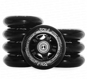 Fila Набор колеса 80 mm/82 A + подшипик ABEC 5 + Alu (8 шт) 44506