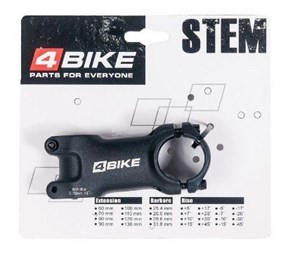 4Bike Вынос руля алюминиевый L: 70, R: +3 ̊, D: 31.8 мм TDS-D601 61279