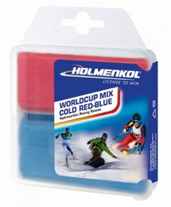 Holmenkol Набор парафинов WC Mix Cold red+blue 2 x 35г