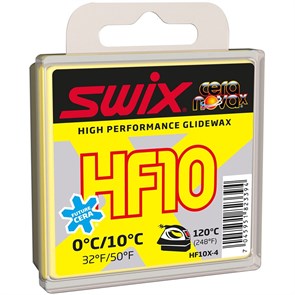 Swix Мазь скольжения HF10X Yellow 0/+10°C 40 г 6955