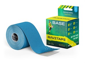 Кинезиотейп RaveTape Base 5см х 5м, (голубой)