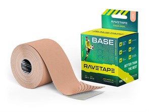 Кинезиотейп RaveTape Base 5см х 5м, (телесный)