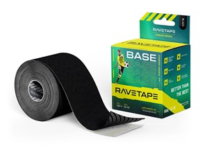 Кинезиотейп RaveTape Base 5см х 5м, (черный)